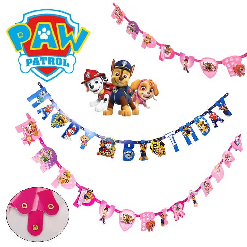 Baby Products Combo - Seri Tema Paw Patrol Bendera Ulang