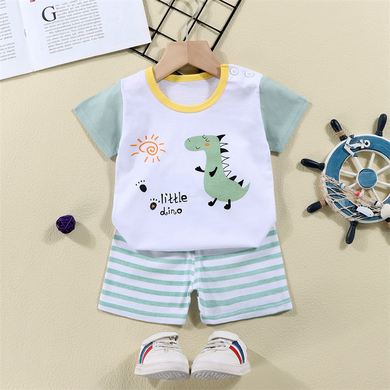 Kaus Katun + Celana Pendek Set - Baby Products For Summer ulasan dan harga